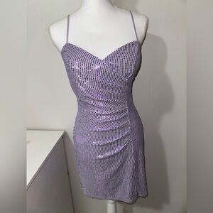 Lavender short dress